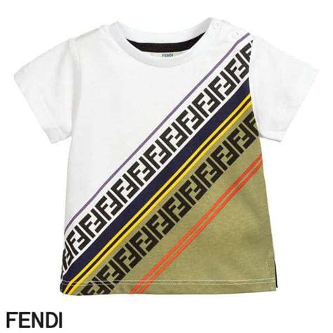 fendi logo t shirt baby boy|fendi fiend t shirt.